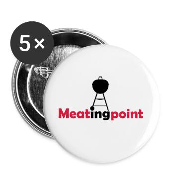 Meatingpoint Grill - Buttons groß 56 mm (5er Pack) - Weiß - Vorne