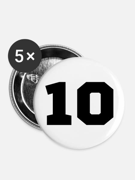 10 - Buttons groß 56 mm (5er Pack) - Weiß