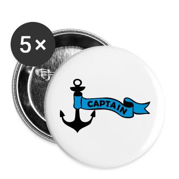 anker_captain_02 - Buttons groß 56 mm (5er Pack) - Weiß - Vorne