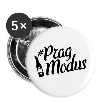 prag beer modus - Buttons groß 56 mm (5er Pack) - Weiß - Vorne