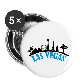 las_vegas_002 - Buttons groß 56 mm (5er Pack) - Weiß - Vorne