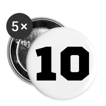 10 - Buttons groß 56 mm (5er Pack) - Weiß - Vorne