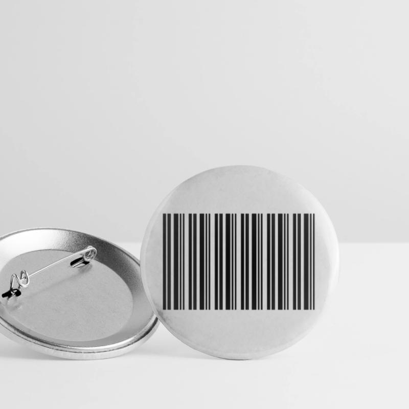 Barcode Barcode Nerd IT Technology Design Buttons large 2.2''/56 mm (5-pack)