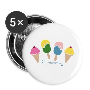Eis - Buttons large 2.2''/56 mm (5-pack) - white - Front