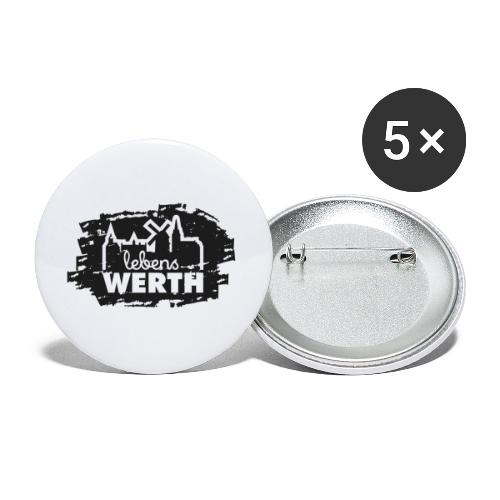 Werth - Lebens WERTH - Skyline - Buttons groß 56 mm (5er Pack)