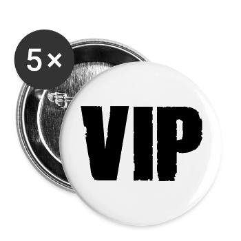 vip - Buttons groß 56 mm (5er Pack) - Weiß - Vorne