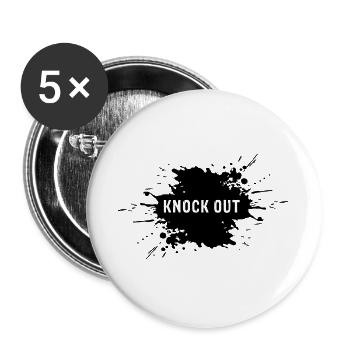 splash knock out | Vectorgraphic - Buttons large 2.2''/56 mm (5-pack) - white - Front