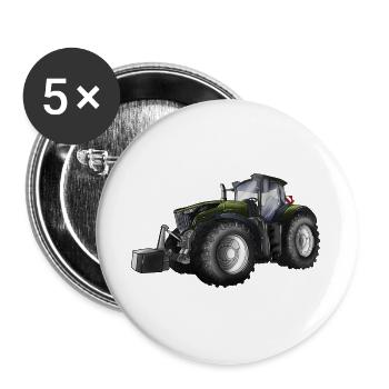 TRACTOR - Buttons large 2.2''/56 mm (5-pack) - white - Front