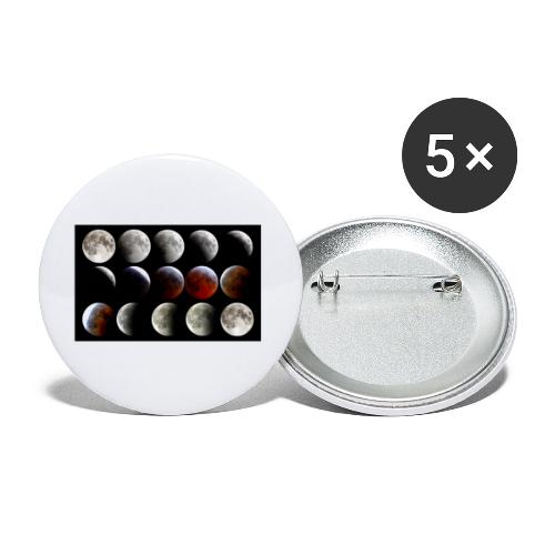 Lunar Eclipse Progression - Buttons groß 56 mm (5er Pack)