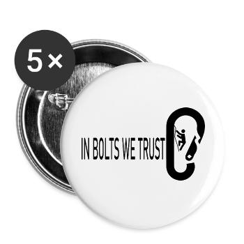 Bouldering Climbing Climbing - Buttons large 2.2''/56 mm (5-pack) - white - Front