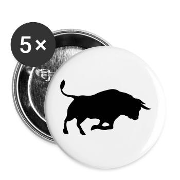 Bull - Buttons large 2.2''/56 mm (5-pack) - white - Front