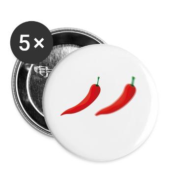 Scharf und unscharf, Fotografen Design witzig. - Buttons groß 56 mm (5er Pack) - Weiß - Vorne