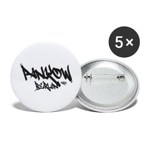 pankow black - Buttons groß 56 mm (5er Pack)