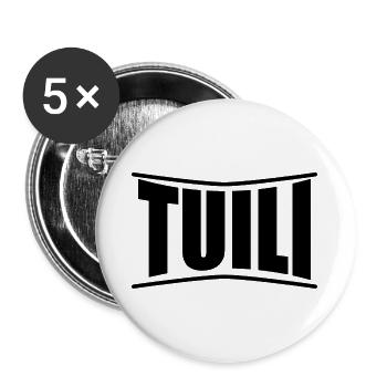 T-Shirt Tuili T-Shirt Sardinien Geschenkidee - Buttons groß 56 mm (5er Pack) - Weiß - Vorne