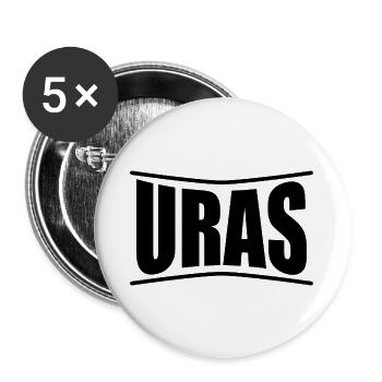 Uras t-shirt Sardinia gift idea - Buttons large 2.2''/56 mm (5-pack) - white - Front