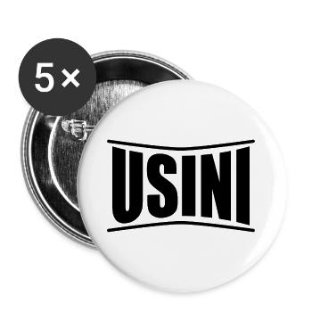 t-shirt Usini t-shirt Sardinia gift idea - Buttons large 2.2''/56 mm (5-pack) - white - Front