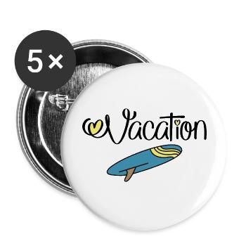 Holiday - Buttons large 2.2''/56 mm (5-pack) - white - Front