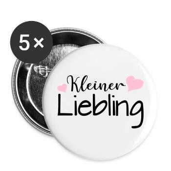 Kleiner Liebling - Buttons groß 56 mm (5er Pack) - Weiß - Vorne