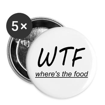 WTF - Buttons large 2.2''/56 mm (5-pack) - white - Front