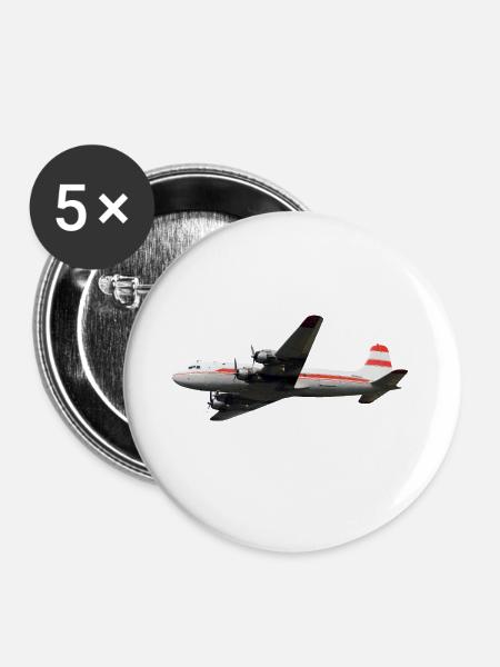 DC-4 - Buttons groß 56 mm (5er Pack) - Weiß