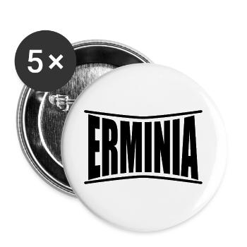 t-shirt Erminia t-shirt gift idea - Buttons large 2.2''/56 mm (5-pack) - white - Front