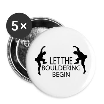 bouldering - Buttons groß 56 mm (5er Pack) - Weiß - Vorne