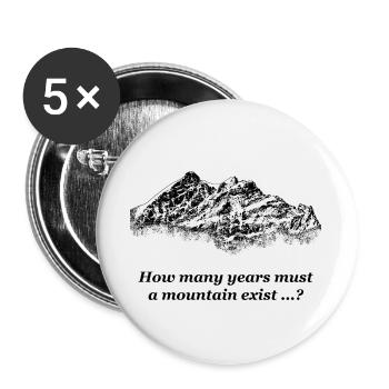 Dylan - Mountain - Buttons large 2.2''/56 mm (5-pack) - white - Front