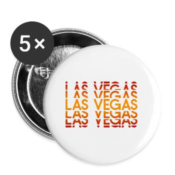 Las Vegas Neon Layout - Buttons large 2.2''/56 mm (5-pack) - white - Front