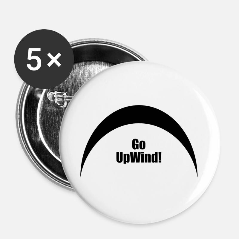 Go Upwind - Kitesurf - Buttons large 2.2''/56 mm (5-pack) - white