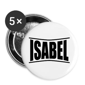 t-shirt Isabel t-shirt gift idea - Buttons large 2.2''/56 mm (5-pack) - white - Front