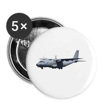 CN-235 - Buttons large 2.2''/56 mm (5-pack) - white - Front