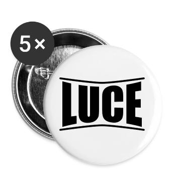 T-Shirt T-Shirt leichte Geschenkidee - Buttons groß 56 mm (5er Pack) - Weiß - Vorne