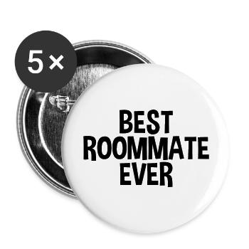 Best Roommate Ever 2 - Buttons large 2.2''/56 mm (5-pack) - white - Front