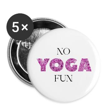 NOYNOFUN - Buttons groß 56 mm (5er Pack) - Weiß - Vorne