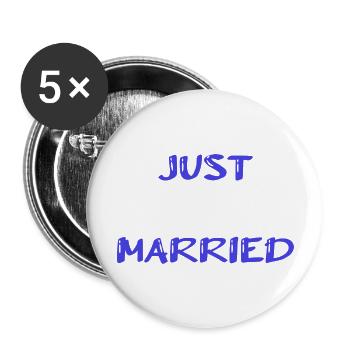 I LOVE YOU. SAINT VALENTINE. bachelorette party. I LOVE YOU. I LOVE - Buttons large 2.2''/56 mm (5-pack) - white - Front