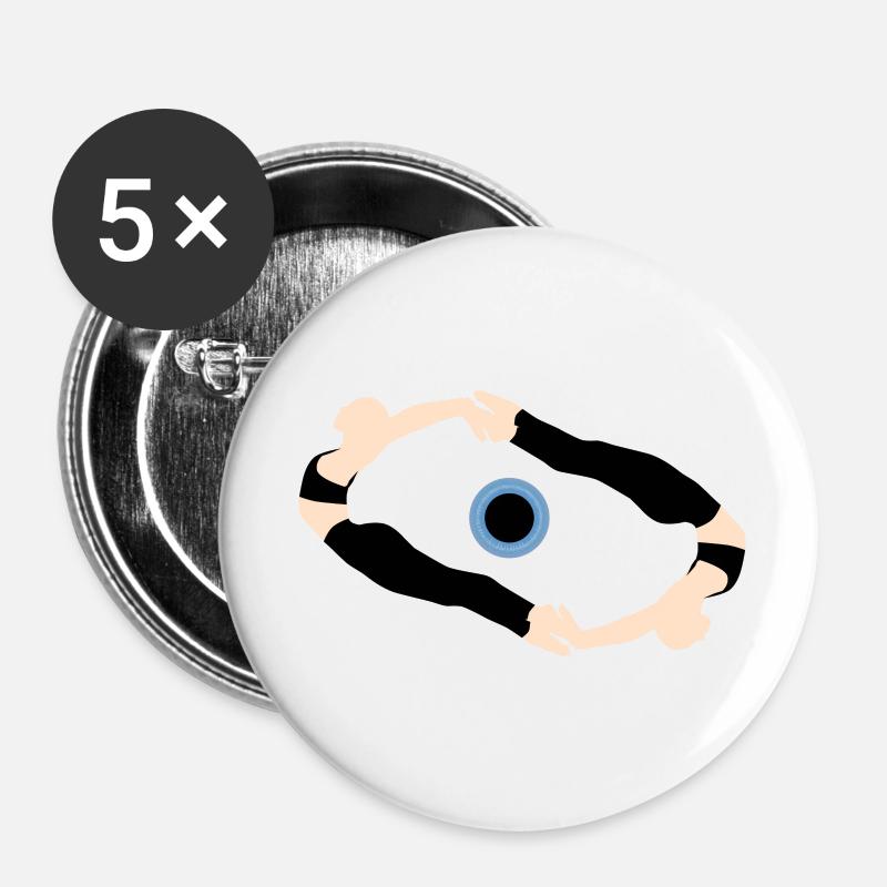Eye - Buttons large 2.2''/56 mm (5-pack) - white