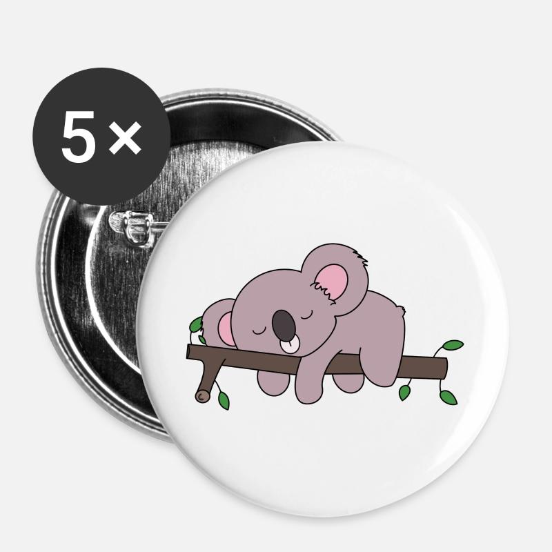 Koala - Buttons large 2.2''/56 mm (5-pack) - white