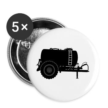 Machine d’élevage de citernes vautours - Lot de 5 grands badges (56 mm) - blanc - Devant
