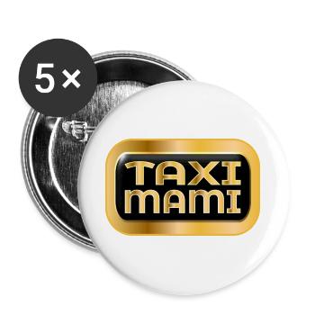 DRIVER MOTHER - TAXI MOM - Buttons large 2.2''/56 mm (5-pack) - white - Front