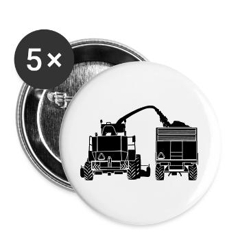 Corn chopper - Buttons large 2.2''/56 mm (5-pack) - white - Front