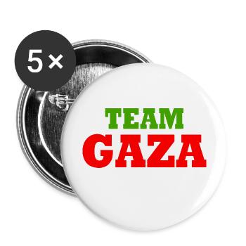 Team gaza - Buttons large 2.2''/56 mm (5-pack) - white - Front
