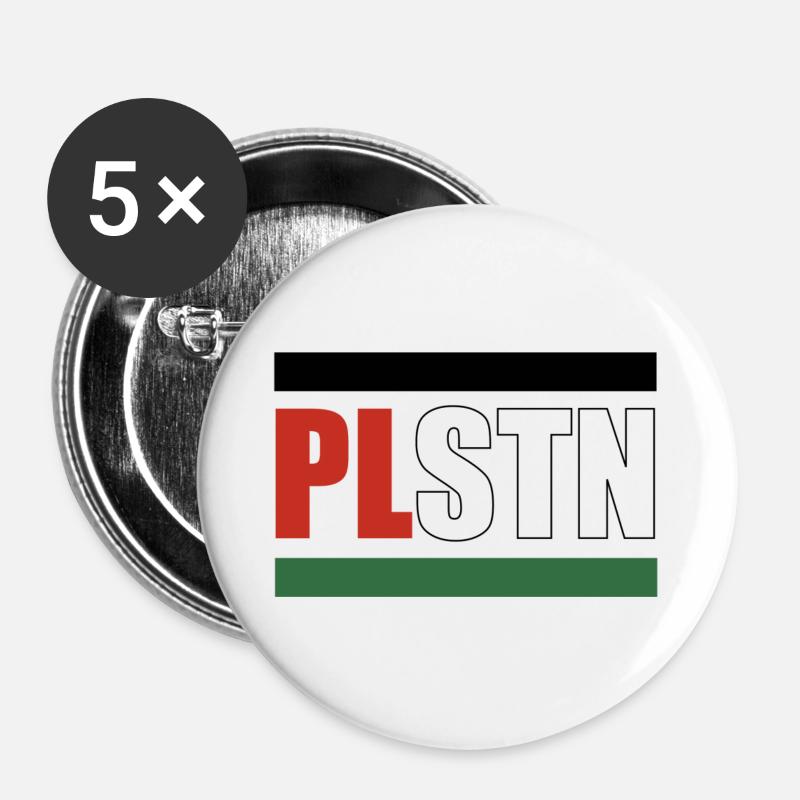 FREE PLSTN - Buttons large 2.2''/56 mm (5-pack) - white