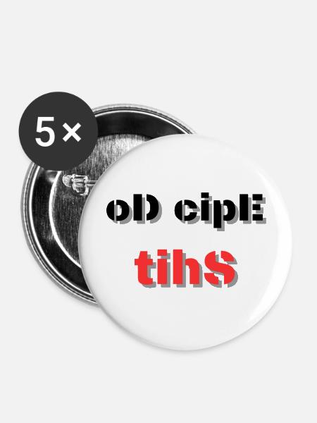 Do Epic Shit - Buttons groß 56 mm (5er Pack) - Weiß