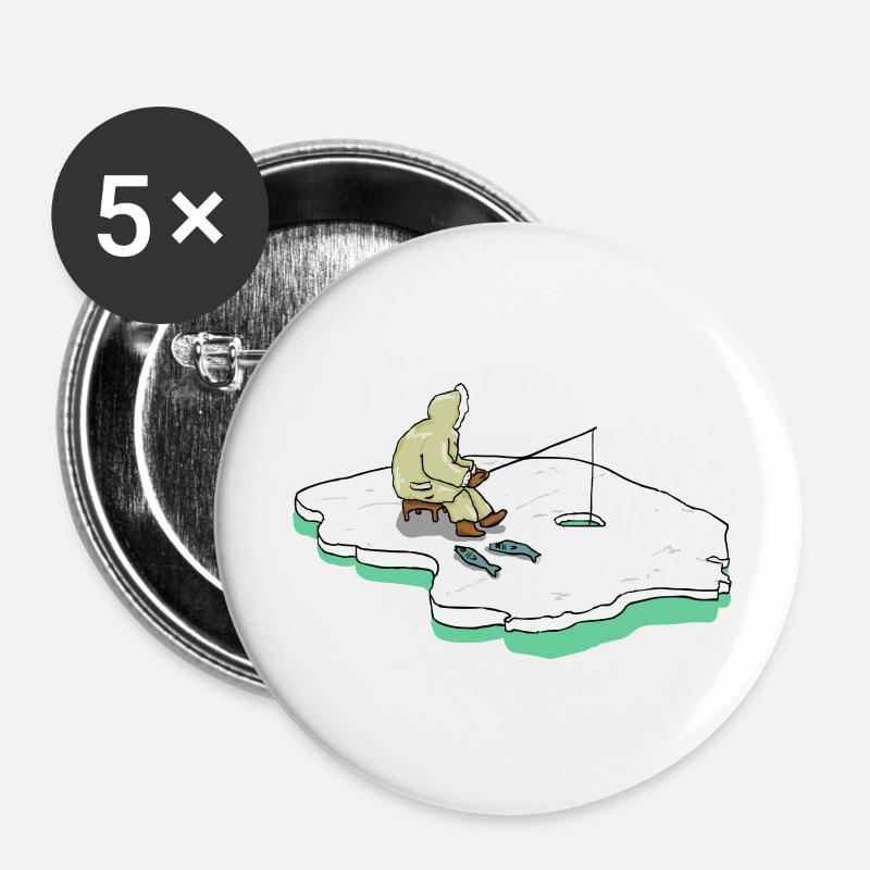 Snafu - Buttons large 2.2''/56 mm (5-pack) - white
