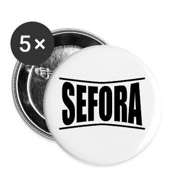 t-shirt Sefora t-shirt gift idea - Buttons large 2.2''/56 mm (5-pack) - white - Front