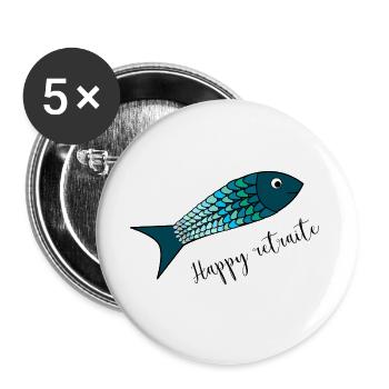 RETIREMENT. COLLEAGUE. RETIREMENT. RETIRED. RETIREMENT. - Buttons large 2.2''/56 mm (5-pack) - white - Front
