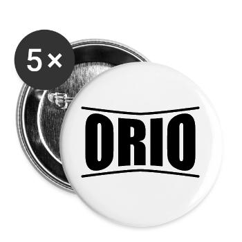 Orio t-shirt t-shirt gift idea - Buttons large 2.2''/56 mm (5-pack) - white - Front