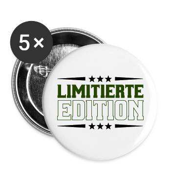 Édition limitée - Lot de 5 grands badges (56 mm) - blanc - Devant