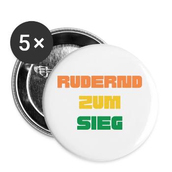 Rowing to victory - Buttons large 2.2''/56 mm (5-pack) - white - Front