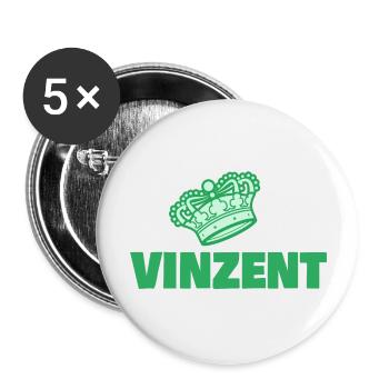 Vinzent - Buttons large 2.2''/56 mm (5-pack) - white - Front
